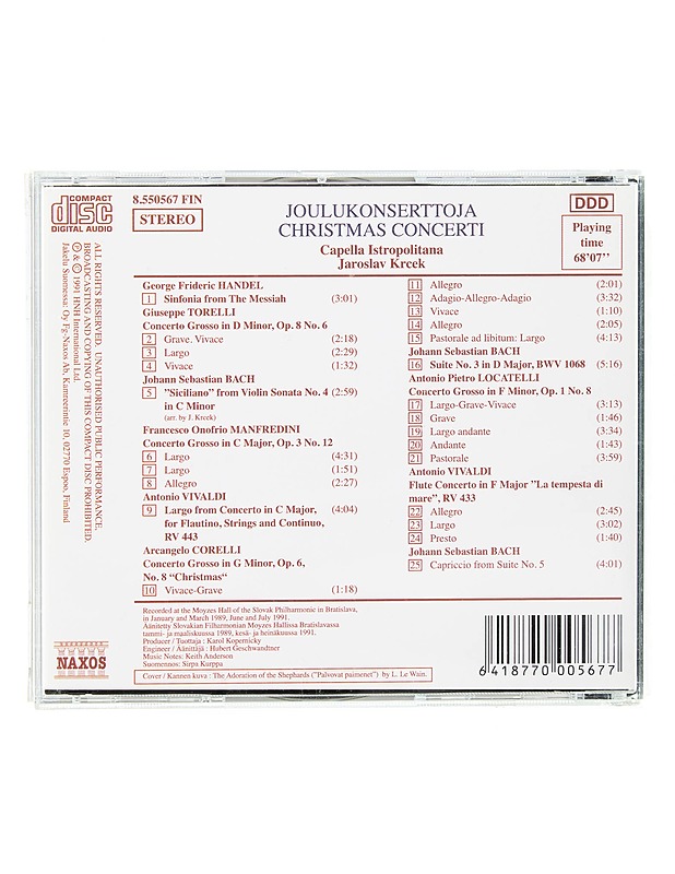 Joulukonserttoja - CD - CD-levyt - 10105625144 - 1