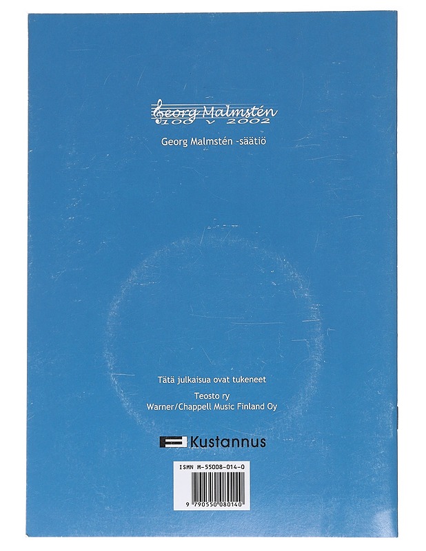 Georg Malmstén 1902-1981 - F-kustannus - Harrastekirjat - 10105625206 - 1