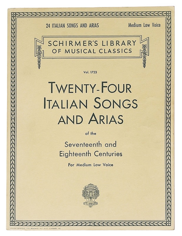 Twenty-four Italian songs and Arias - Lester Hodges - Harrastekirjat - 10105625225 - 0