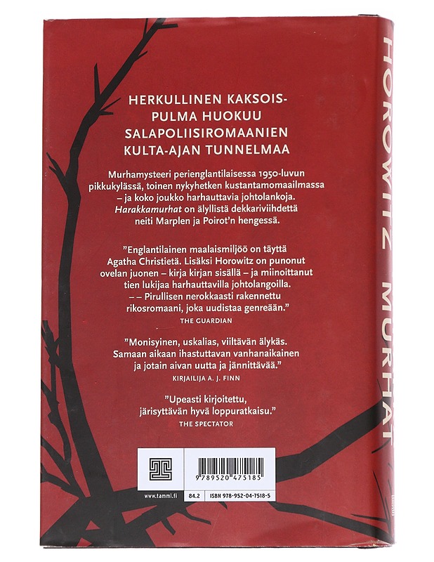 Harakkamurhat - Anthony Horowitz - Kaunokirjallisuus - 10105625248 - 1