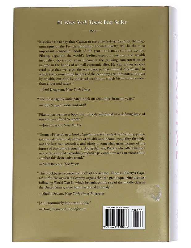 Capital in the twenty-first century - Piketty, Thomas - Historiakirjat - 10105625296 - 1
