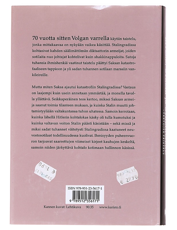 Hitler, Stalin ja Stalingrad / tahtojen taistelu - Jaakko Aatolainen - Historiakirjat - 10105625338 - 1