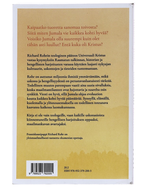 Universaali Kristus - Rohr, Richard - Historiakirjat - 10105625326 - 1