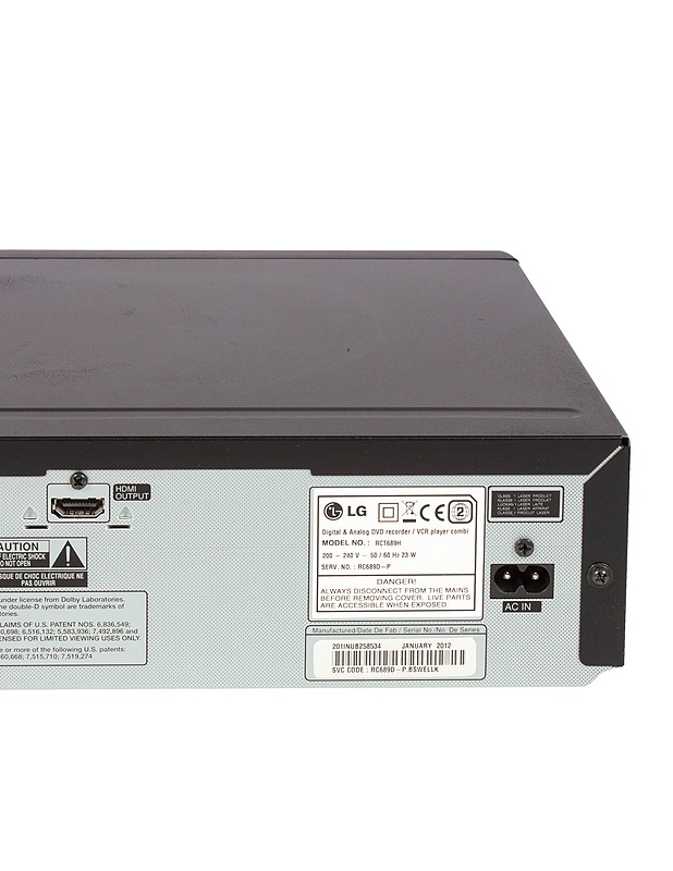 LG RCT 689H -digitaalinen ja analoginen dvd-tallenin ja VHS-soitin  - Muu elektroniikka - 10105625367 - 6