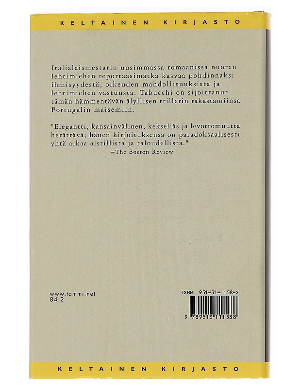 Damasceno Monteiron katkaistu pää - Tabucchi, Antonio - Romaanit ja novellit - 10105625373 - 1