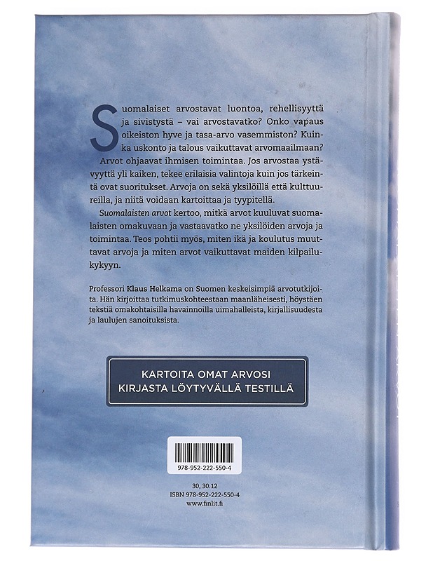 Suomalaisten arvot : mikä meille on oikeasti tärkeää? - Klaus Helkama - Tietokirjat ja oppaat - 10105625386 - 1