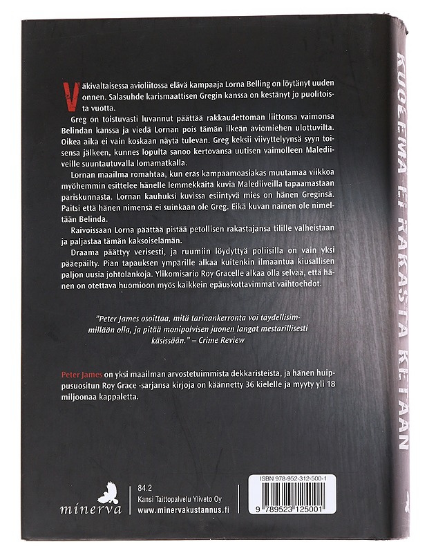 Kuolema ei rakasta ketään - James, Peter - Romaanit ja novellit - 10105625396 - 1