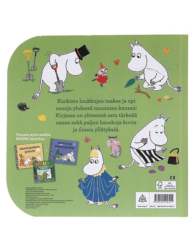Muumien 100 ensimmäistä sanaa / iloinen luukkukirja - Jansson, Tove - Lastenkirjat - 10105625442 - 1