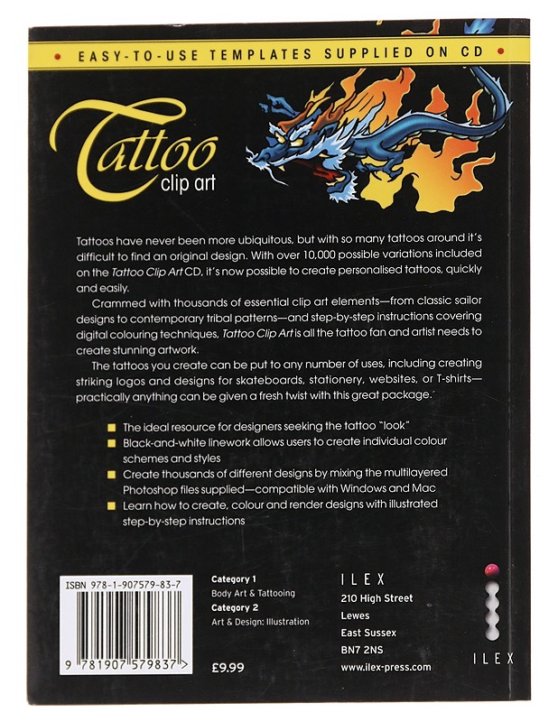 Tattoo clip art : thousands of exclusive ready-to-use designs - Fuller, Danny - Harrastekirjat - 10105625506 - 1