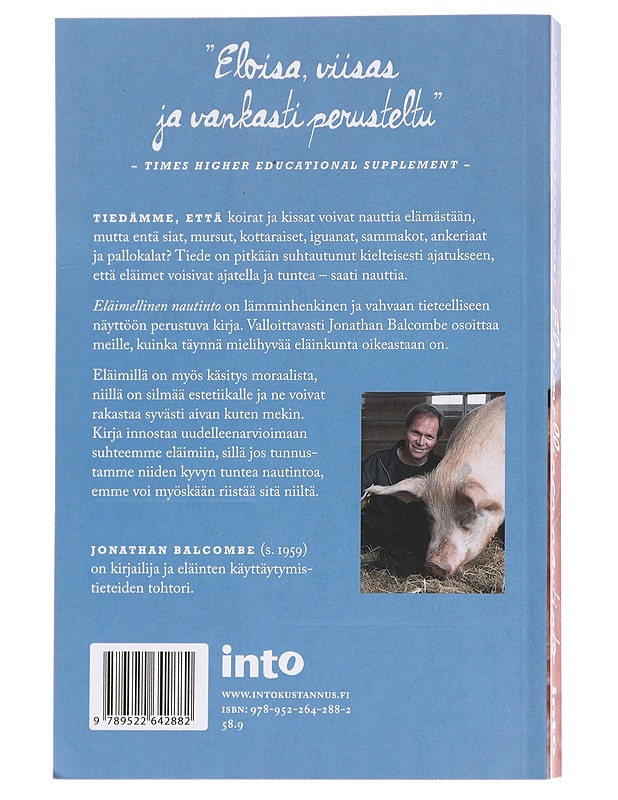 Eläimellinen nautinto - Balcombe, Jonathan - Tietokirjat ja oppaat - 10105625507 - 1