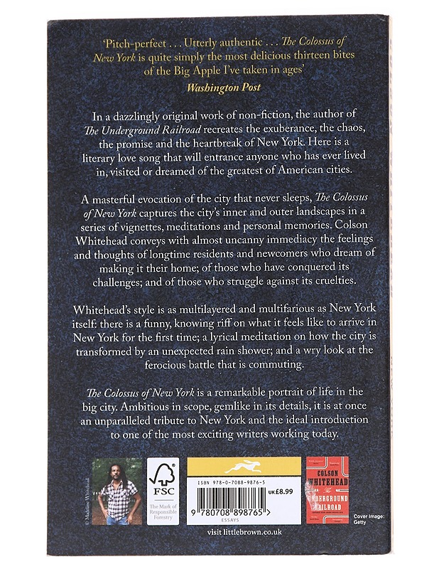 The colossus of New York - Colson Whitehead - Romaanit ja novellit - 10105625569 - 1