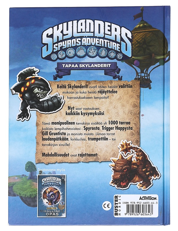 Skylanders : virallinen tarrakirja - Kirja lahjaksi - 10105625576 - 1