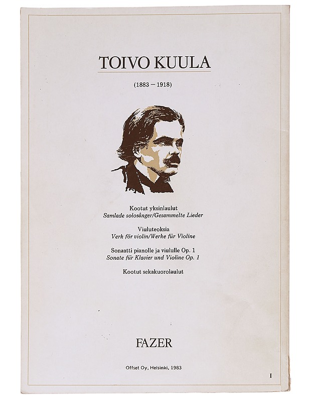 Toivo Kuula 32 mieskuorolaulua -  Toivo Kuula/Fazer - Tietokirjat ja oppaat - 10105625609 - 1