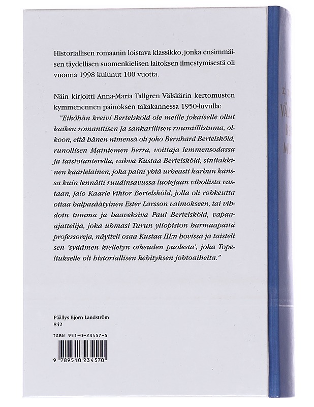 Välskärin kertomuksia : ensimmäinen osa - Topelius, Zacharias - Romaanit ja novellit - 10105625651 - 1