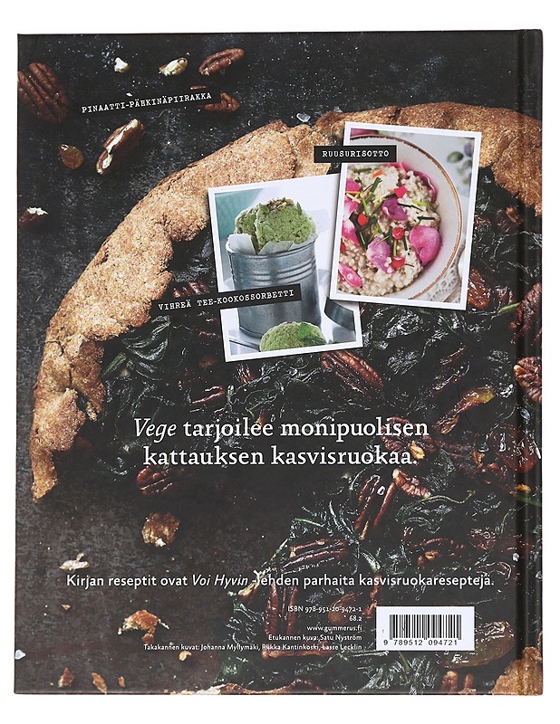 Vege / herkullista kasvisruokaa - Rantala, Annika - Kirja lahjaksi - 10105625657 - 1