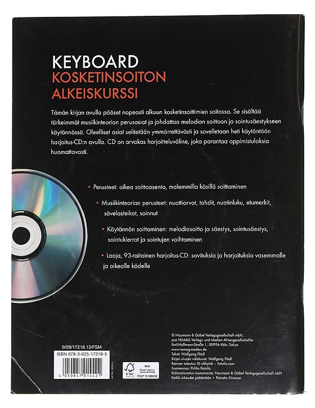 Keyboard : kosketinsoiton alkeiskurssi - Flödl, Wolfgang - Musiikki- ja elokuvakirjat - 10105625684 - 1