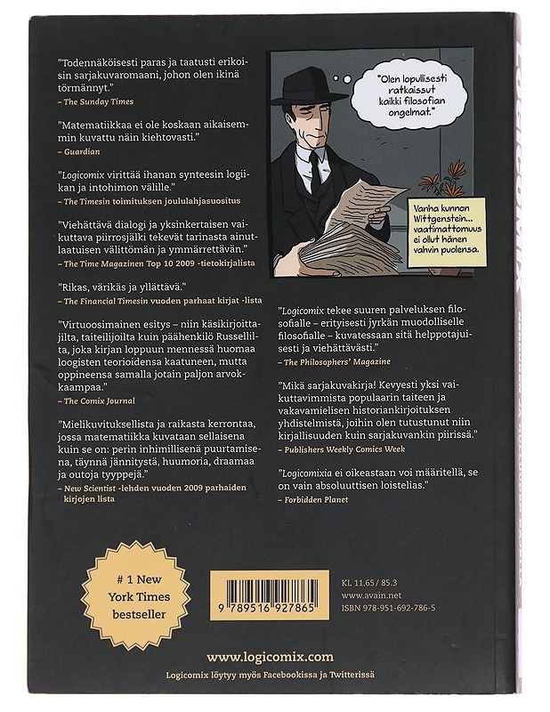 Logicomix : nerouden ja hulluuden rajalla - Doksiadis, Apostolos - Tietokirjat - 10105625701 - 1