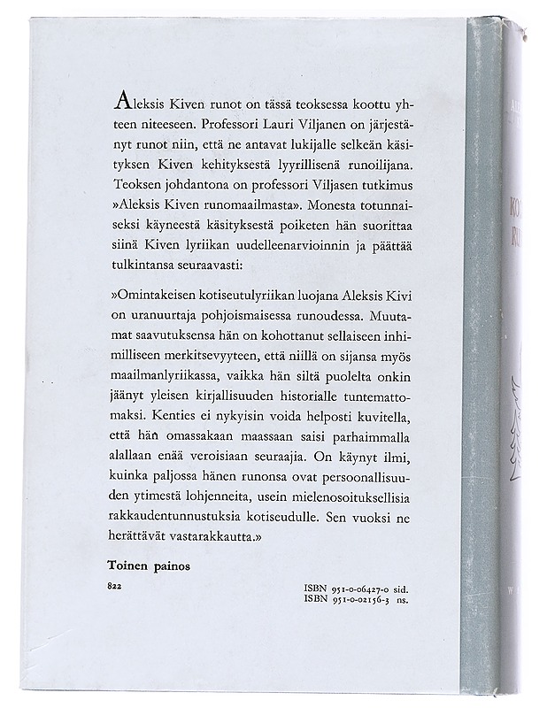 KOOTUT RUNOT - Kivi, Aleksis - Runot ja näytelmät - 10105625709 - 1