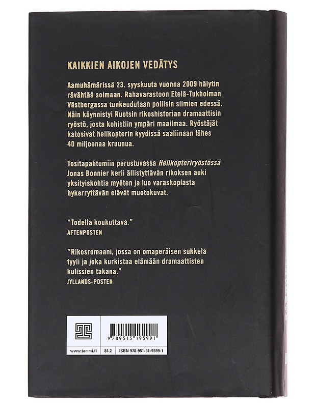 Helikopteriryöstö - Bonnier, Jonas - Romaanit ja novellit - 10105625729 - 1