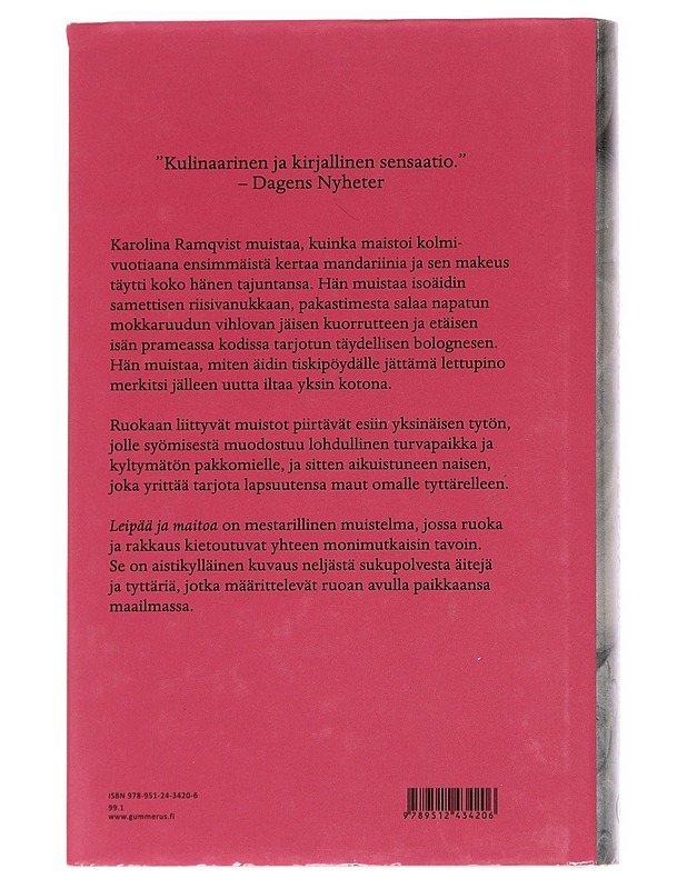 Leipää ja maitoa - Karolina Ramqvist  - Kaunokirjallisuus - 10105625761 - 1