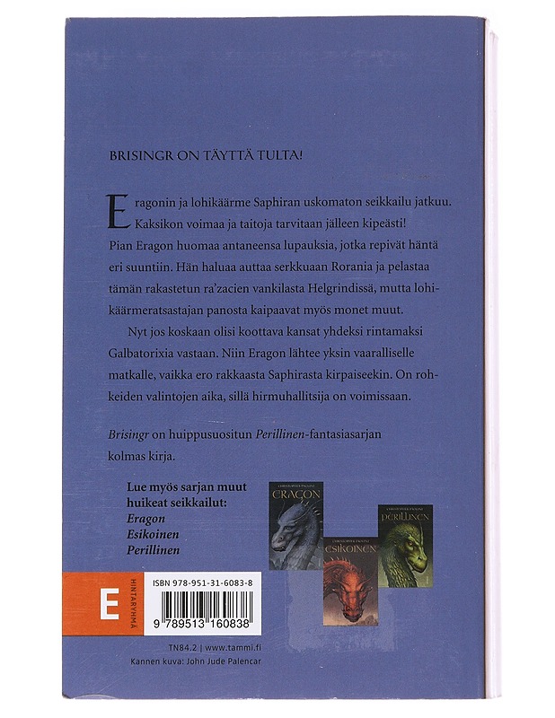 Brisingr - Paolini, Christopher - Romaanit ja novellit - 10105625769 - 1