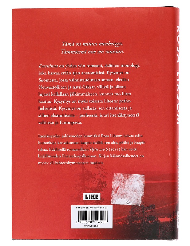 Everstinna / romaani - Rosa Liksom - Romaanit ja novellit - 10105625792 - 1