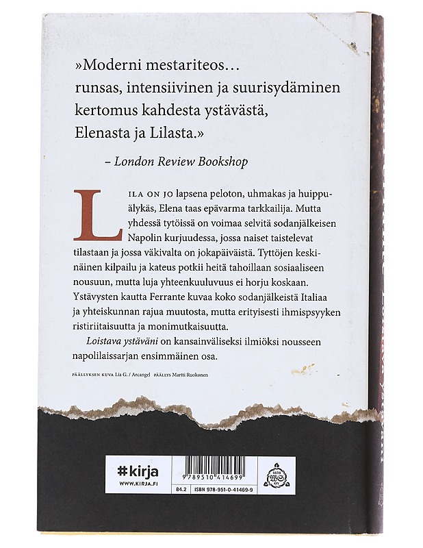 Loistava ystäväni / lapsuus ja nuoruus - Ferrante, Elena - Romaanit ja novellit - 10105625816 - 1