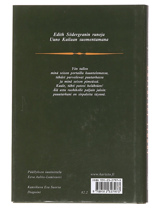 Kultaiset linnut - Edith Södergran - Runot ja näytelmät - 10105625826 - 1