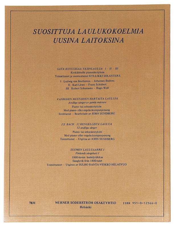 Sata kuuluisaa yksinlaulua  II, Karl Löwe, Franz Schubert - Kyllikki Solanterä - Harrastekirjat - 10105625833 - 1
