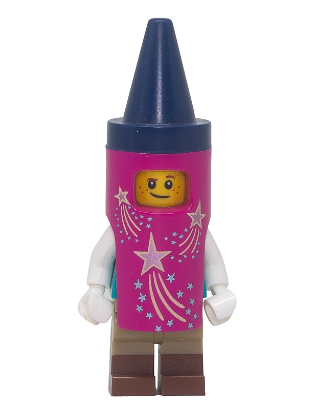 LEGO Magenta Crayon Costume Guy -minifiguuri - Lasten pelit ja lelut - 10105625983 - 0