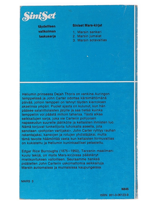 Marsin sotavaltias - Burroughs, Edgar Rice - Fantasia- ja scifi - 10105625990 - 1