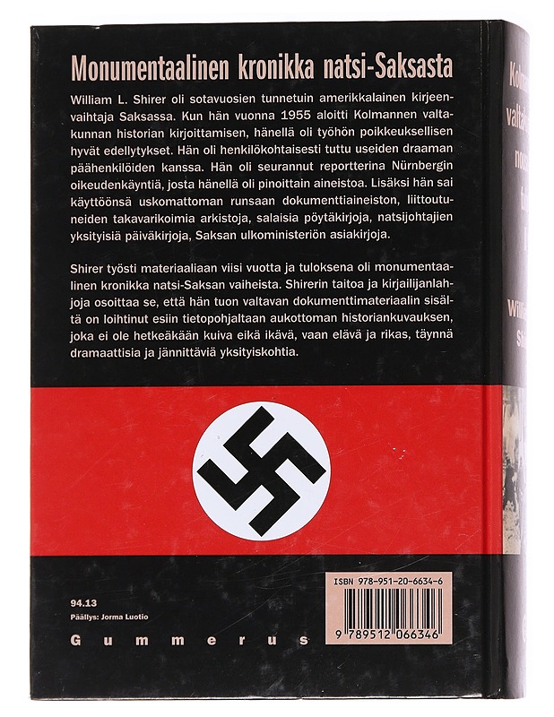 Kolmannen valtakunnan nousu ja tuho, osat I-II - William L. Shirer  - Tietokirjat - 10105626025 - 3
