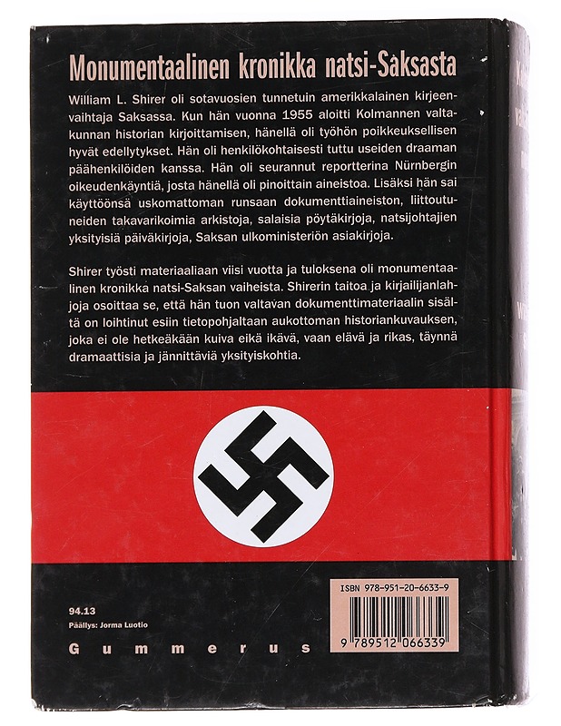 Kolmannen valtakunnan nousu ja tuho, osat I-II - William L. Shirer  - Tietokirjat - 10105626025 - 1