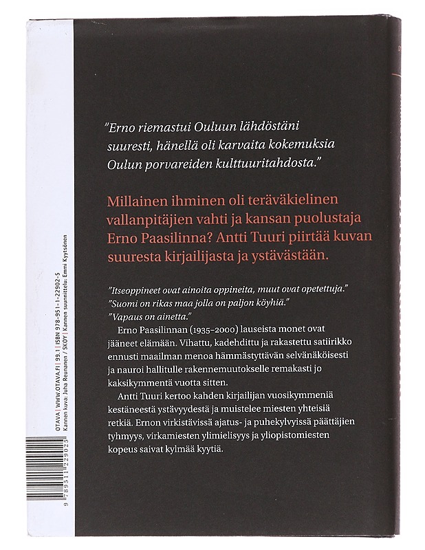 Lähikuvassa Erno Paasilinna - Antti Tuuri - Elämäkerrat ja muistelmat - 10105626079 - 1