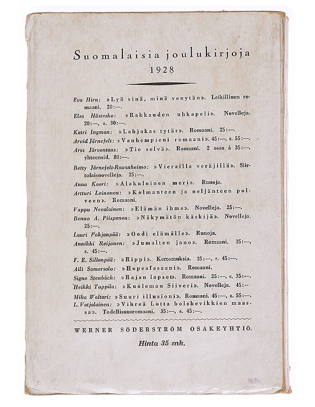 Rippi - F. E. Sillanpää - Romaanit ja novellit - 10105626086 - 1