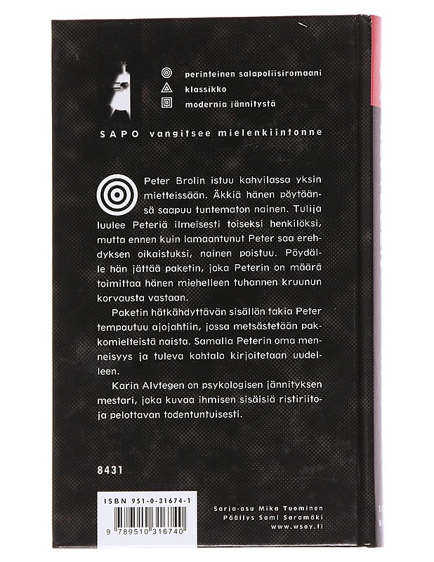 Syyllisyys - Alvtegen, Karin - Romaanit ja novellit - 10105626117 - 1