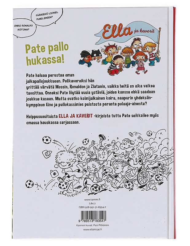 Paten jalkapallokirja - Parvela, Timo - Lastenkirjat - 10105626116 - 1