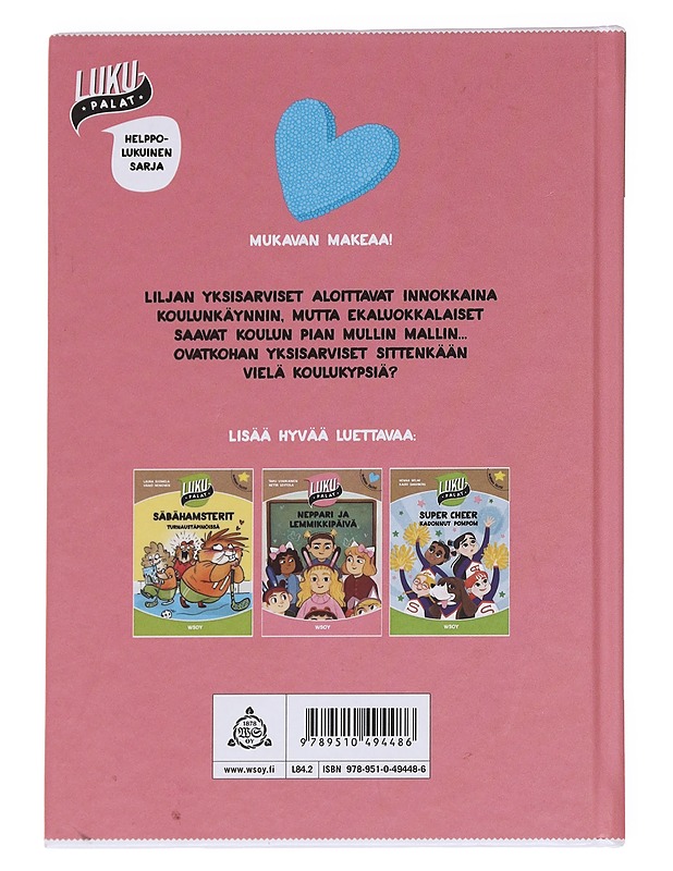 Liljan yksisarviset ekaluokalla - Hallava, Anna - Lastenkirjat - 10105626135 - 1