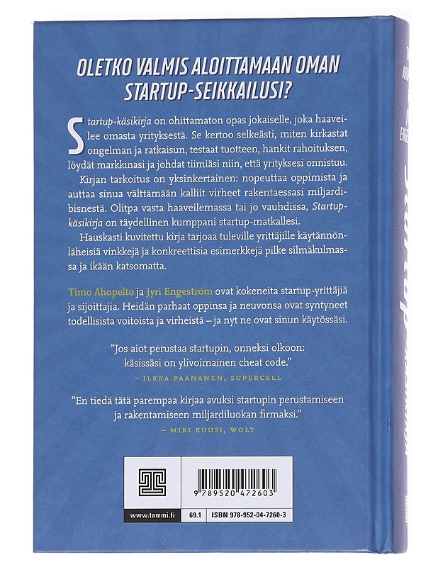 Startup-käsikirja - Ahopelto, Timo - Tietokirjat ja oppaat - 10105626195 - 1