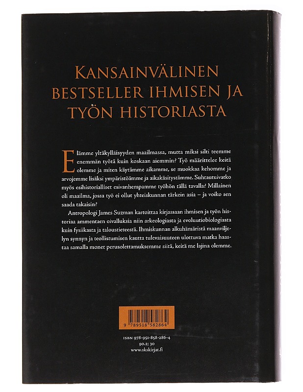 Työn historia : mihin käytämme aikamme? - Suzman, James - Tietokirjat - 10105626199 - 1