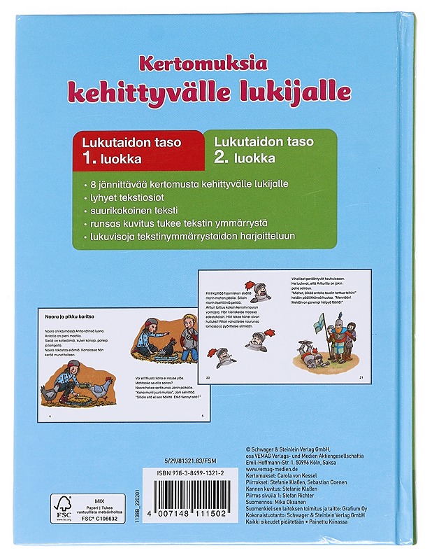 Kertomuksia kehittyvälle lukijalle 2. luokka - Carola von Kessel - Lastenkirjat - 10105626264 - 1