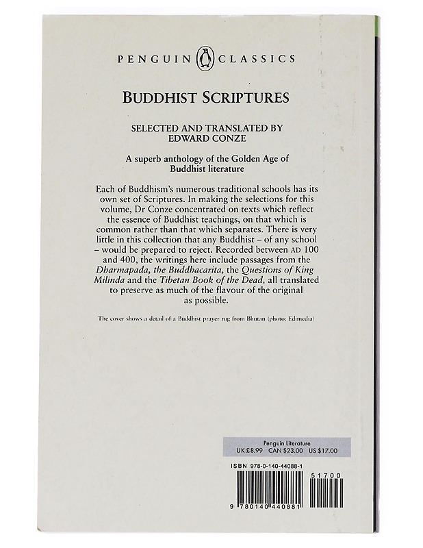 Buddhist scriptures - Conze, Edward - Tietokirjat ja oppaat - 10105626278 - 1