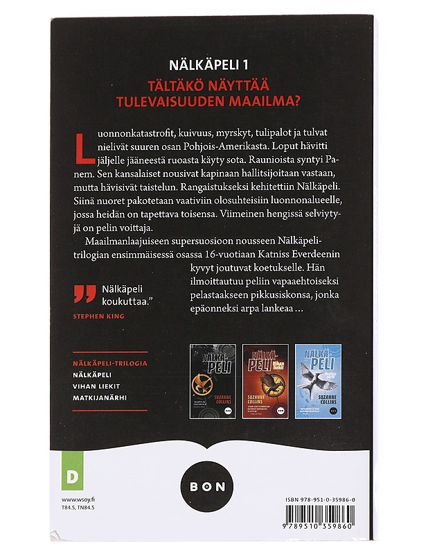 Nälkäpeli 1-3 - Suzanne Collins - Fantasia- ja scifi - 10105626275 - 2