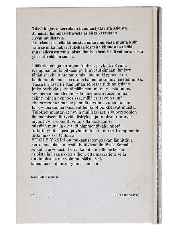 Et ole yksin - Reima Kampman - Tietokirjat ja oppaat - 10105626316 - 1