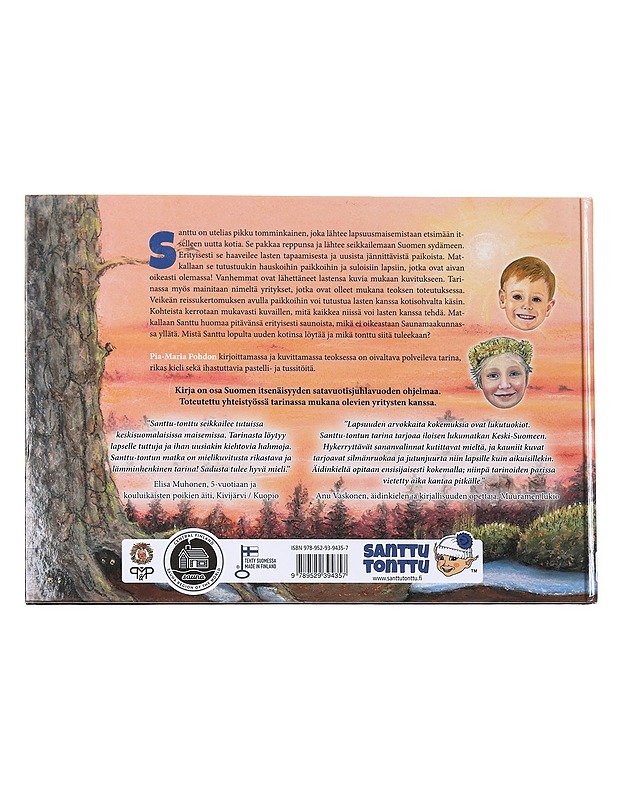 Santtu-tontun matka Suomen sydämessä. Lastenkirja Keski-Suomesta - Pia-Maria Pohto - Lastenkirjat - 10105626328 - 1