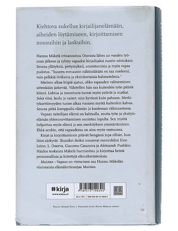 Muistan / Vapaus - Hannu Mäkelä - Elämäkerrat ja muistelmat - 10105626350 - 1
