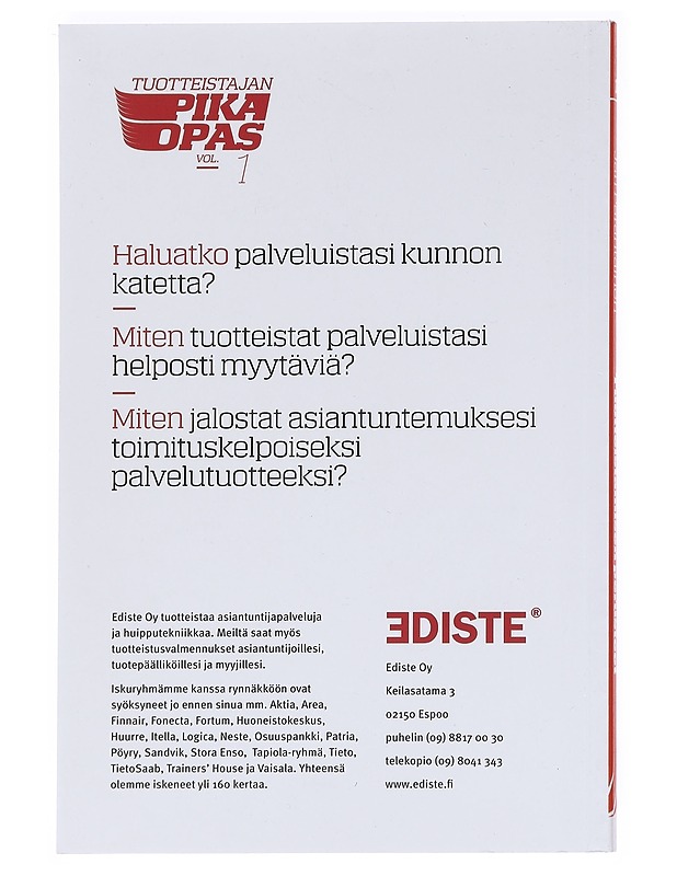 Tuotteistamisen perusteet : tuotteista palvelusi, tuplaa katteesi - Jari Parantainen - Tietokirjat ja oppaat - 10105626356 - 1