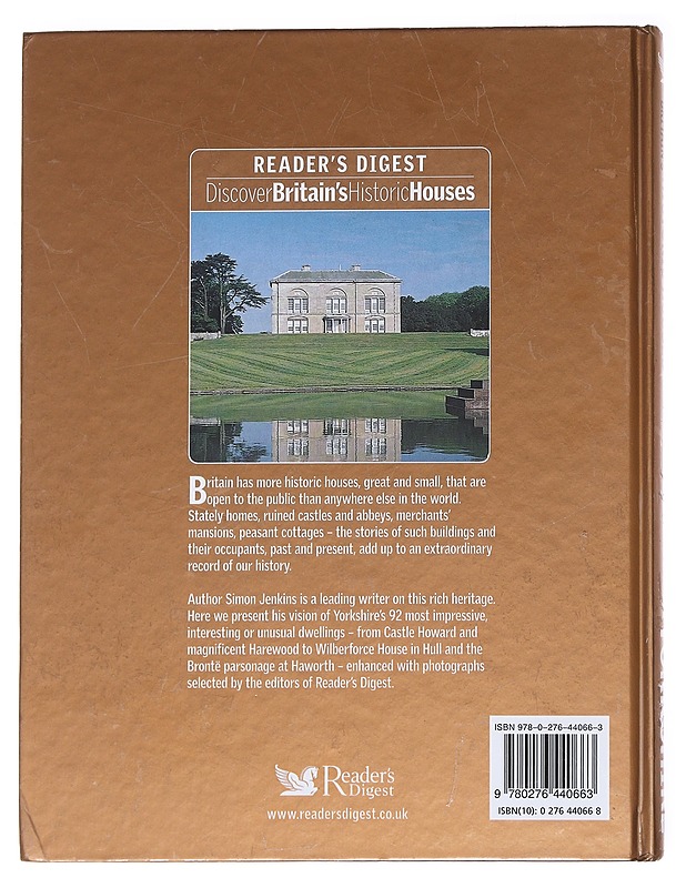 Discover Britain's Historic Houses, Yorkshire - Simon Jenkins - Historiakirjat - 10105626365 - 1