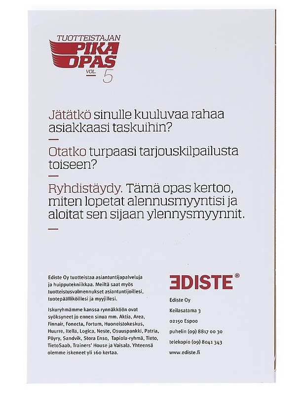 Häirikön hinnoitteluopas : kahdeksan vinkkiä, miten aloitat ylennysmyynnit - Parantainen, Jari - Tietokirjat ja oppaat - 10105626375 - 1