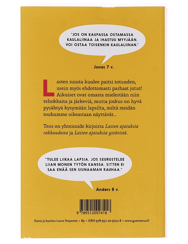 Lasten ajatuksia rakkaudesta & ystävistä - Dirckinck-Holmfeld, Grethe - Tietokirjat ja oppaat - 10105626419 - 1